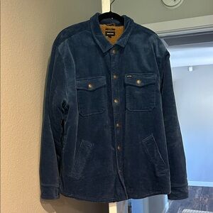 Brixton Men's Navy Corduroy Shirt Jacket